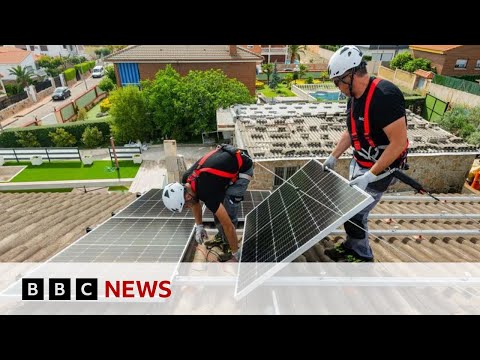 Spain sparks fears of energy industry crisis as renewable supply exceeds demand | BBC News