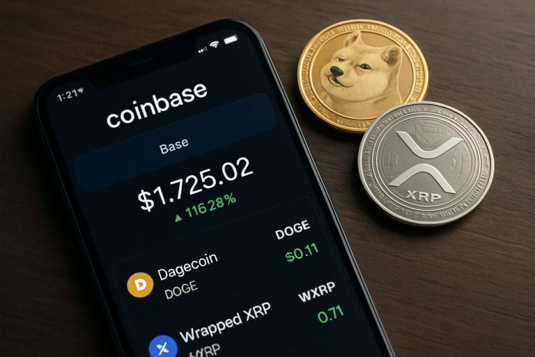 コインベースがDeFiを加速：新しいラップドXRPとドージコインがBaseで数十億を解放 